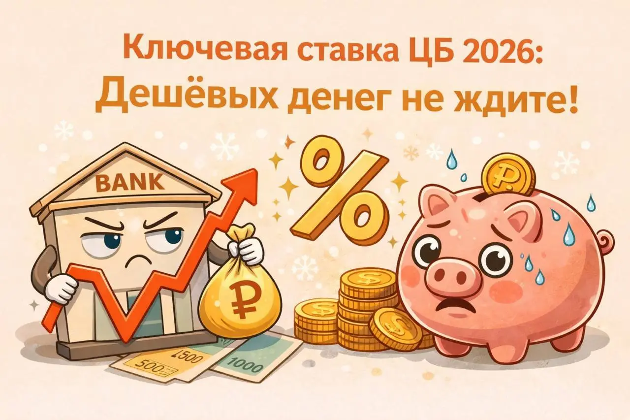 Дешёвых денег не будет: как и почему будет меняться ключевая ставка ЦБ в 2026 году
2026 год не станет годом резкого снижения ключевой ставки | Сетка — социальная сеть от hh.ru