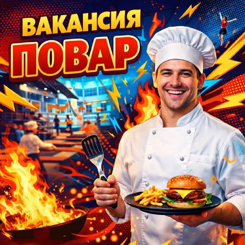 ПОВАР
От 4 800₽
Спортивно-развлекательный парк
• Москва, м. Фили
• Рестораны/Кафе
Jober - удобный mini app с быстрым доступом к вакансиям | Сетка — социальная сеть от hh.ru