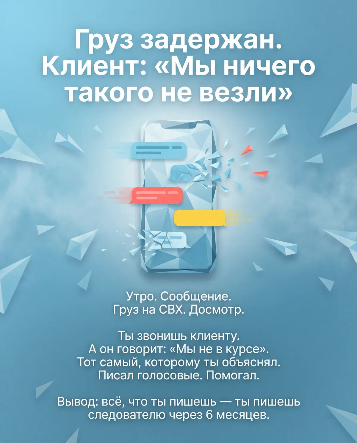 5 ситуаций от которых логист холодеет | Сетка — социальная сеть от hh.ru