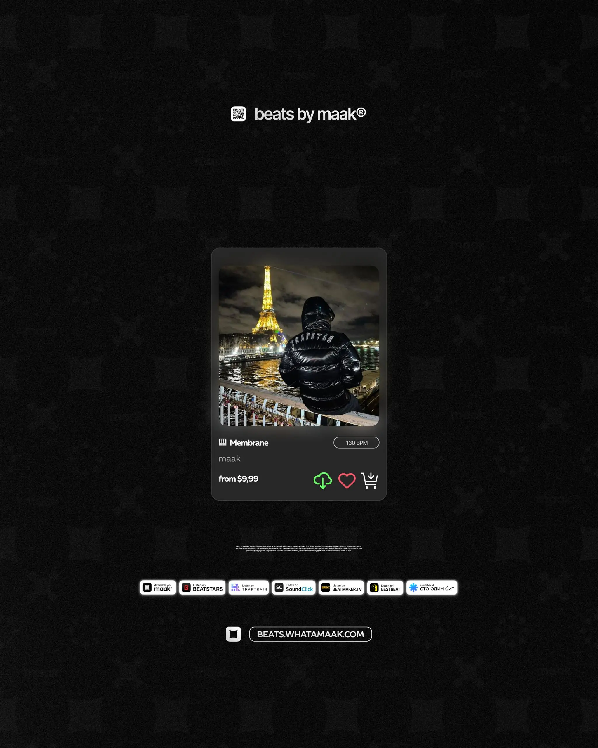 🎹#lot — Новый бит «Membrane»
🔃 BPM: 130 / Key: Abm
🅱️BeatStars • 🎹 Сто один бит
🚉 Traktrain • 🎧 BeatChain
🎹 SoundClick • 🎹 Beatmaker TV
🛒Получить
🔍Другие услуги
ℹ️ #beat #бит
🔗 maak® × подробнее • ⚡️ ... | Сетка — социальная сеть от hh.ru