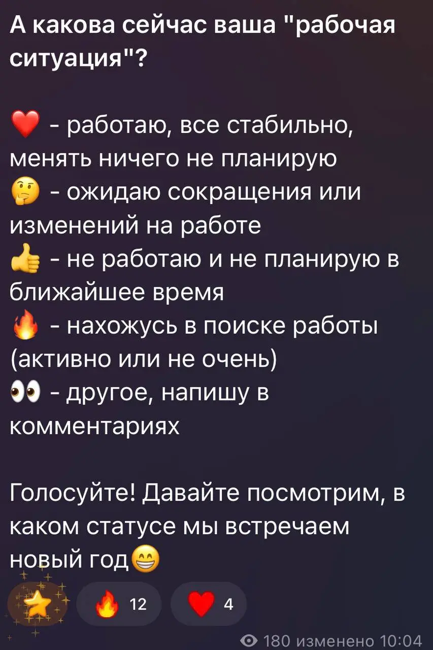 Вы ищете работу?
В недавнем посте про рынок труда мы делали опрос о том, какая у вас рабочая ситуация на данный момент. И выяснили, что у нас есть АКТУАЛЬНОЕ ГОТОВОЕ решение - Кейс-клуб | Сетка — социальная сеть от hh.ru