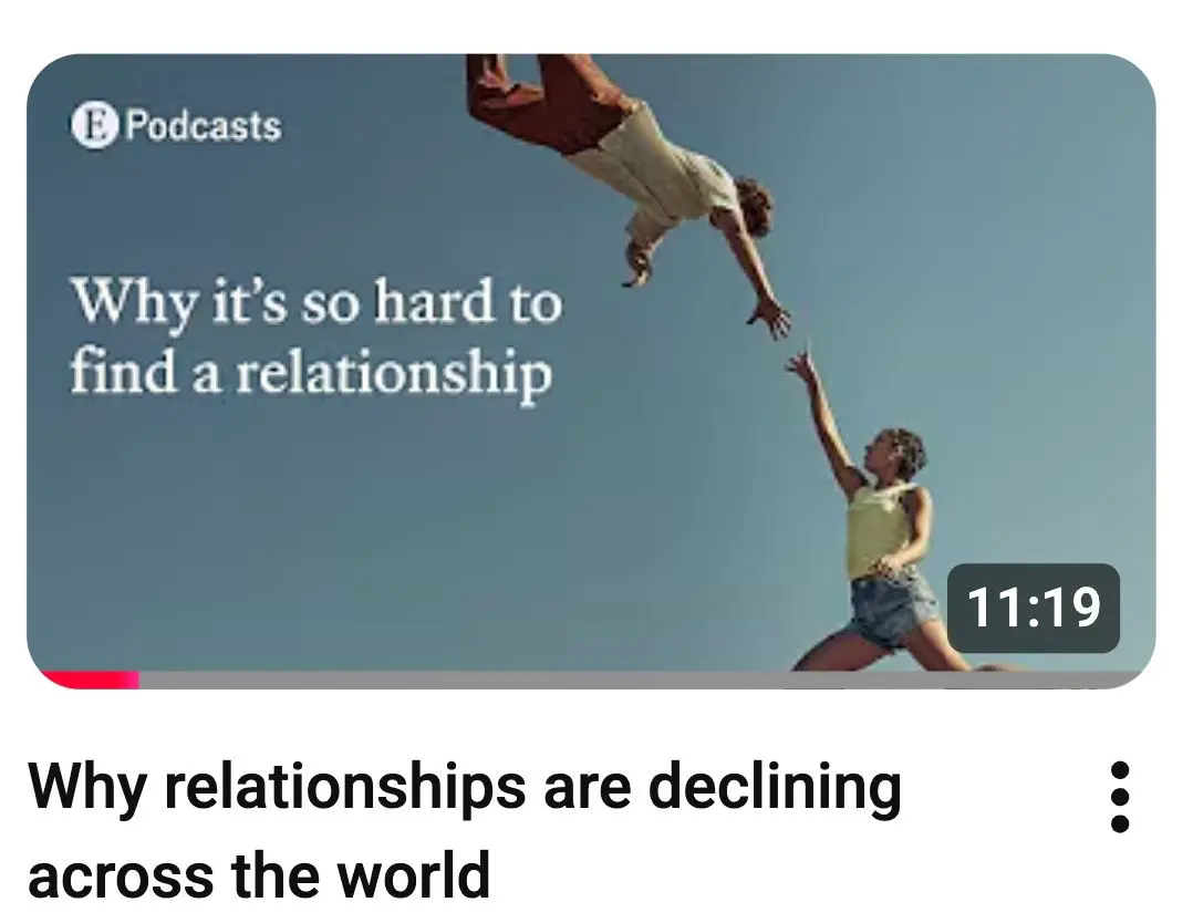 Why relationships are declining across the world? | Сетка — социальная сеть от hh.ru