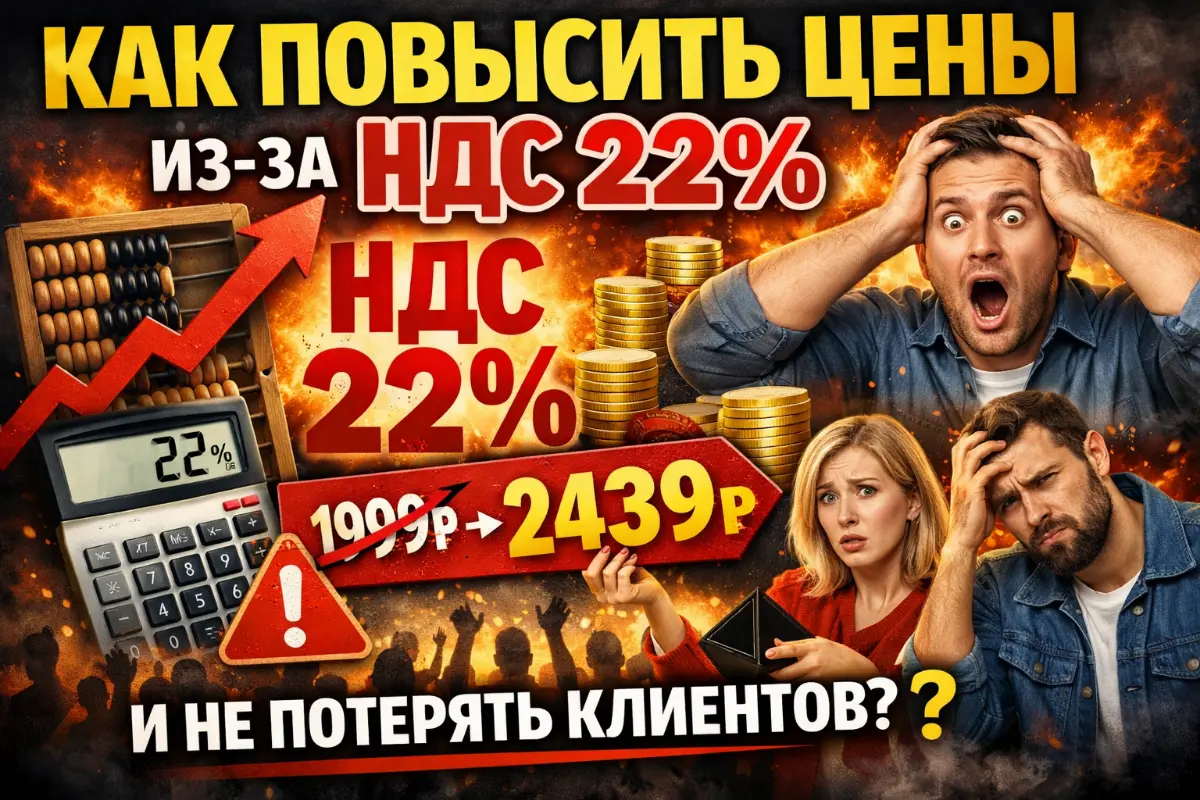 Как правильно поменять цены из-за НДС 22%, не теряя клиетов | Сетка — социальная сеть от hh.ru