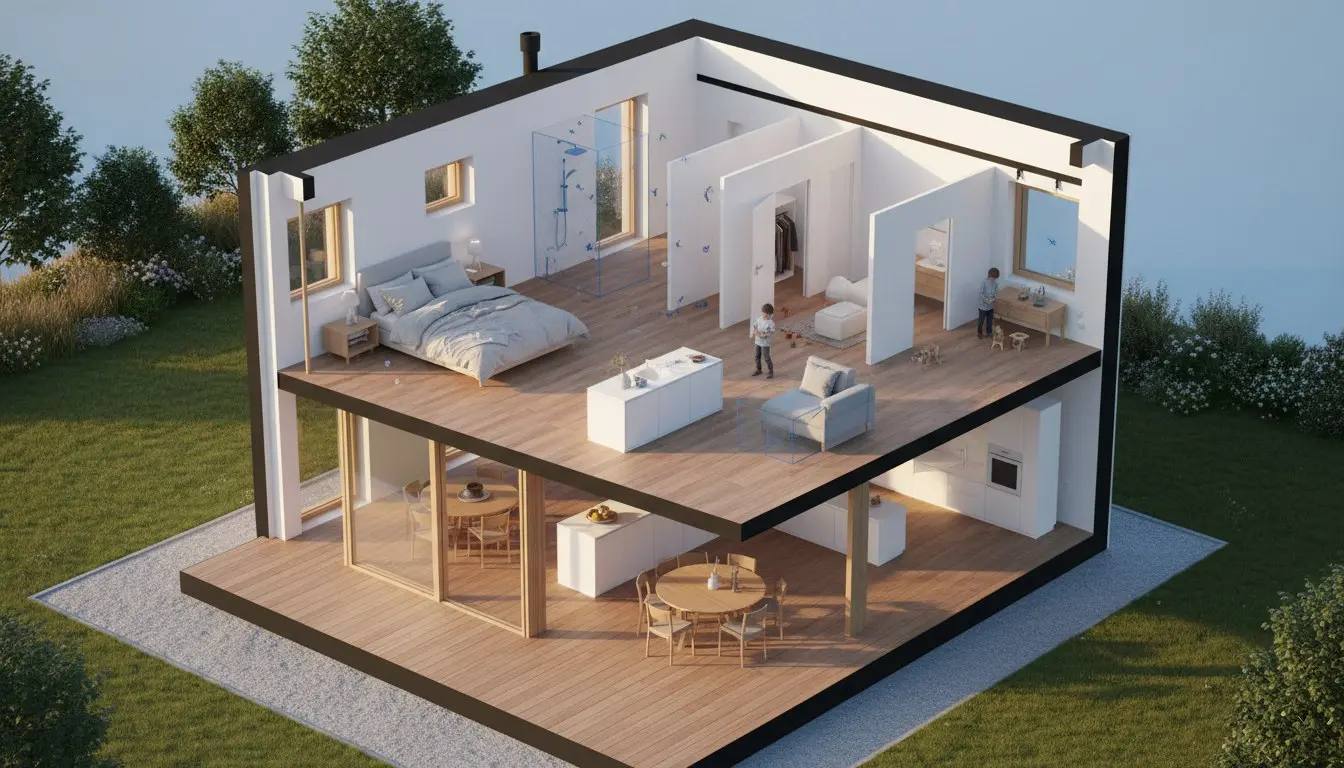 Думаете, монолит = шаблонный интерьер?
SCIP рушит этот миф. 🏡
В домах по SCIP несущие элементы тоньше, теплее и точнее по геометрии — пространство получается свободнее и гибче | Сетка — социальная сеть от hh.ru