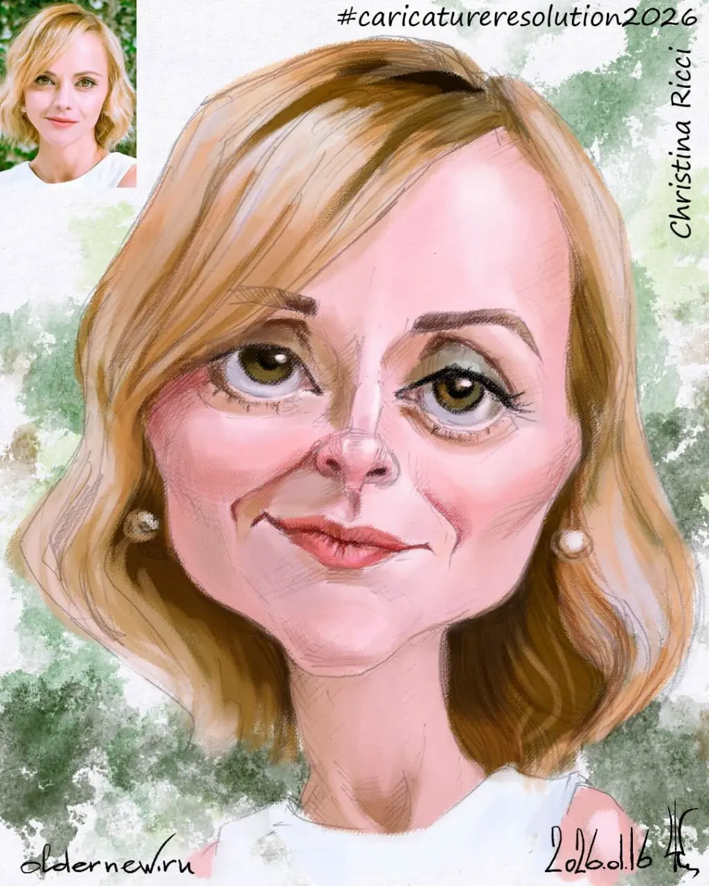 16 Christina Ricci
Ежегодный январский вызов Международной ассоциации карикатуристов (ISCA)
#caricatureresolution2026 #crChristinaRicci | Сетка — социальная сеть от hh.ru