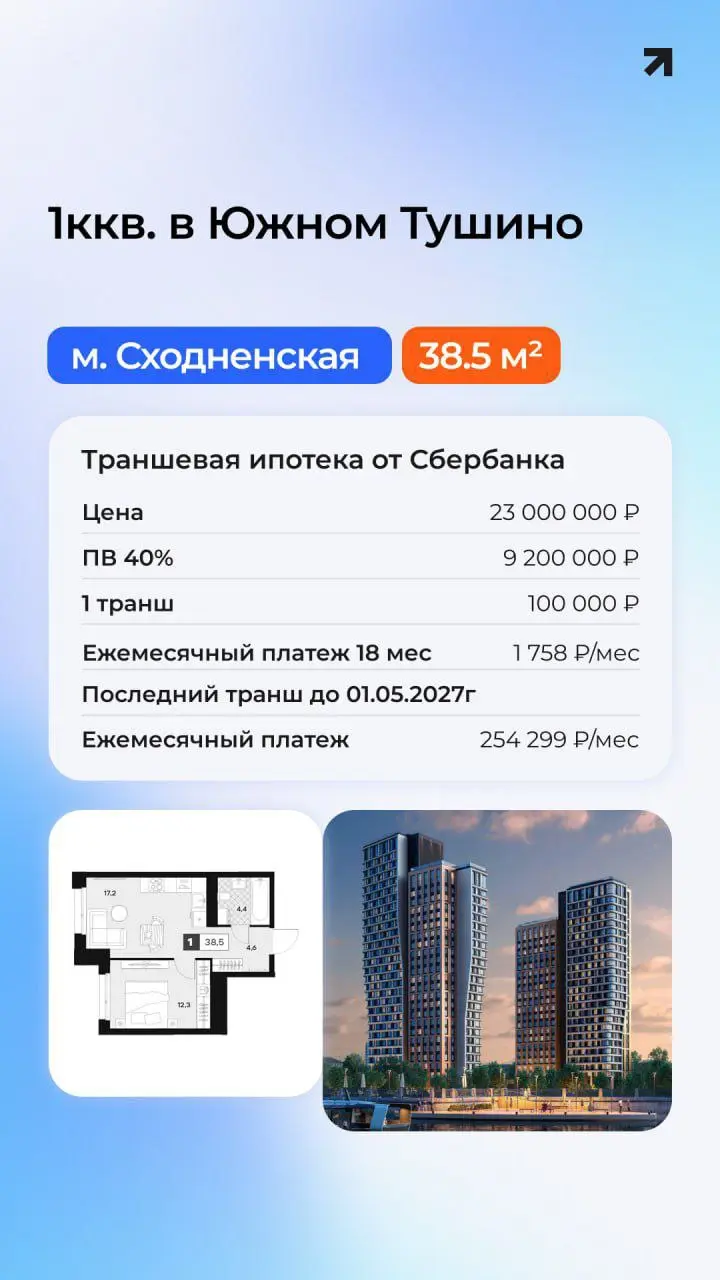⚡️ Кейсы с траншевой ипотекой (бизнес-класс)
Подборка реальных расчётов для Вас. Проекты на этапе строительства | Сетка — социальная сеть от hh.ru