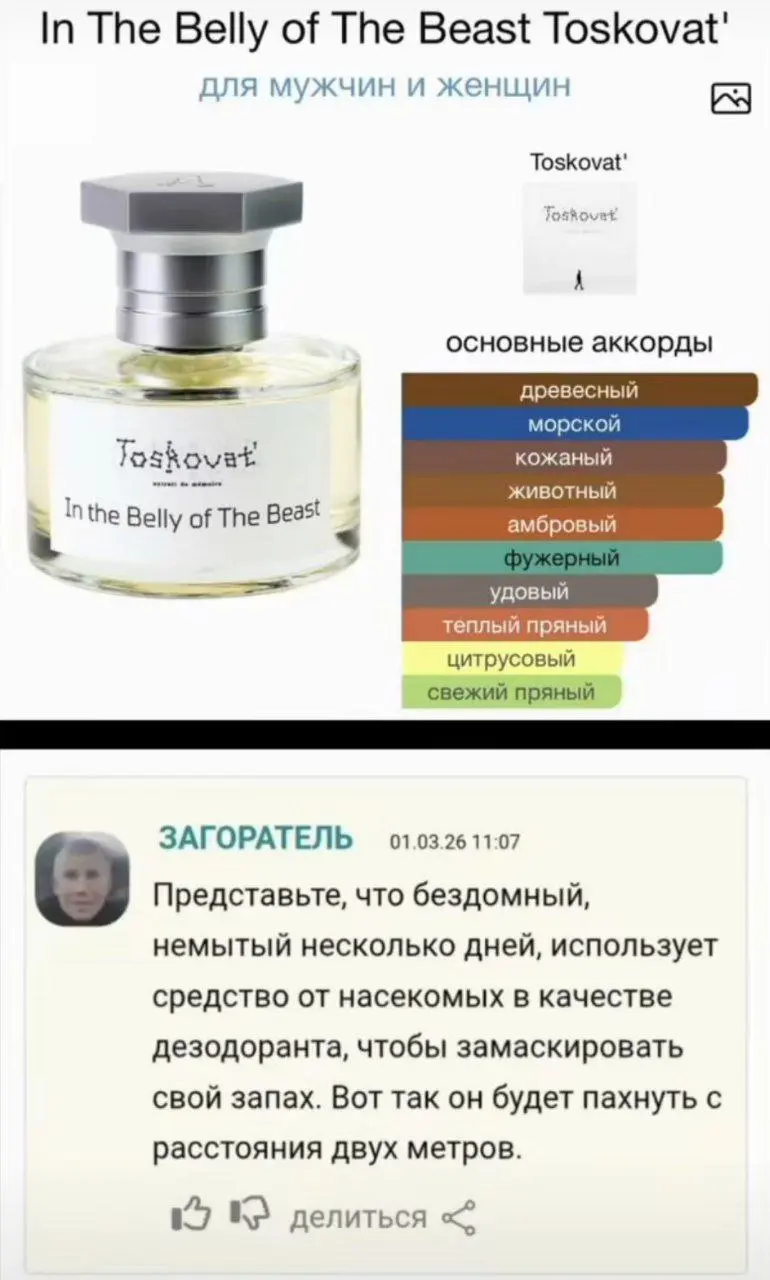 Я уже много лет работаю с текстом, но рандомные отзывы из ТикТока на нишевый парфюм просто унизили меня в описательных навыках
Из моего любимого, не вошедшего в подборку на скринах:
• Богатый мужчина ... | Сетка — социальная сеть от hh.ru