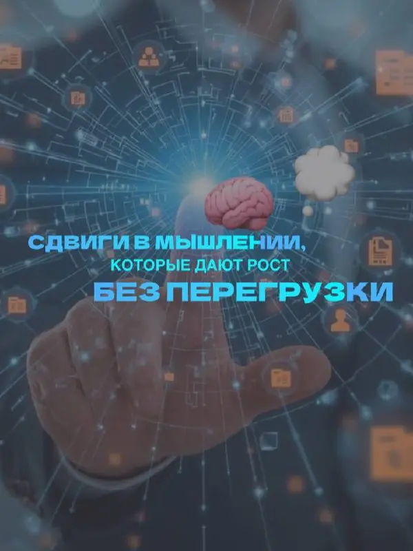 Сдвиги в мышлении, которые запускают рост без гонки
Рост - это не про
«делать больше»
Это про «делать иначе»
Вот несколько сдвигов в мышлении,
которые дают мощный эффект без перегрузки:
1 | Сетка — социальная сеть от hh.ru