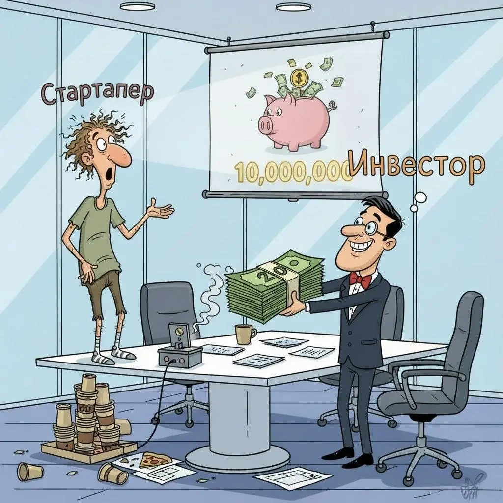 💰 Когда бизнес-идея ценится в 20 миллионов: Субботний бизнес-юмор!
🎯Суббота — прекрасный день, чтобы немного отвлечься от повседневной суеты и взглянуть на мир бизнеса с долей здорового юмора | Сетка — социальная сеть от hh.ru
