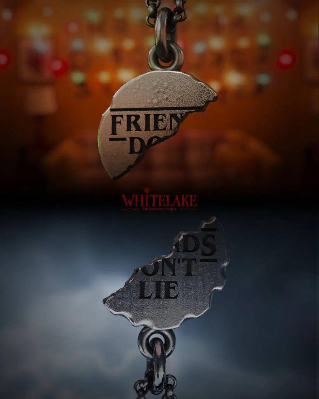 Парные кулоны «Friends don’t lie» и кулоны с вафлей Оди выпустили ювелиры из White lake shop.
Пока лучшие украшения по этой теме, что я встречала. Лайк 👍 | Сетка — социальная сеть от hh.ru