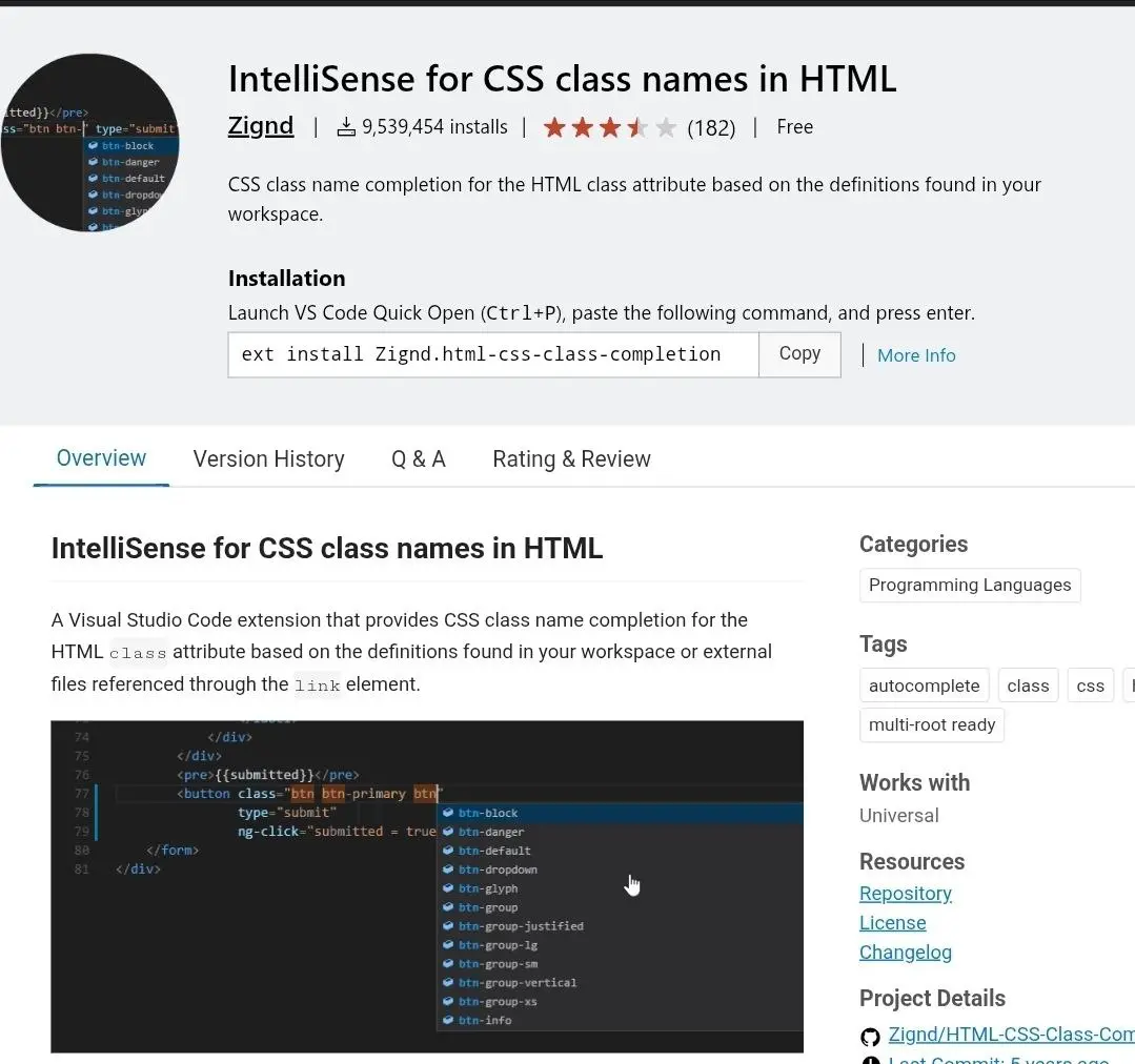 IntelliSense for CSS class names in HTML
Интересный плагин для vscode.
Он сканирует подключенные стили к файлу, и отображает их в подсказках (ctrl+tab) | Сетка — социальная сеть от hh.ru