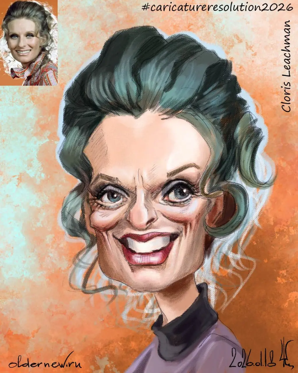18 Cloris Leachman
Ежегодный январский вызов Международной ассоциации карикатуристов (ISCA)
#caricatureresolution2026 #crClorisLeachman | Сетка — социальная сеть от hh.ru