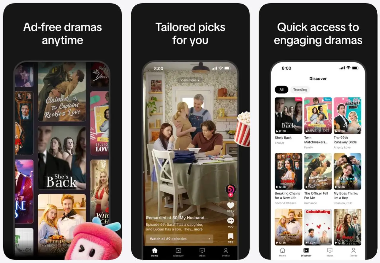 TikTok представил в США и Бразилии отдельное приложение специализирующееся на микродрамах – коротких сериалах с эпизодами длиной около одной минуты | Сетка — социальная сеть от hh.ru