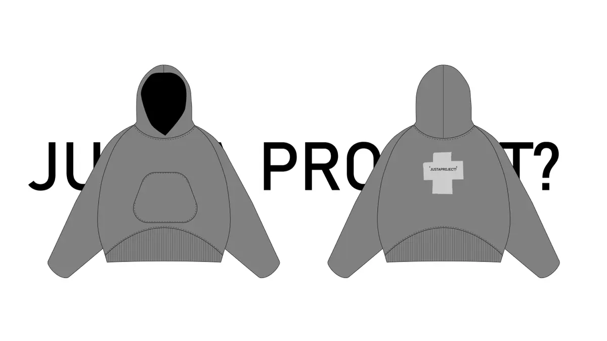 Black-Grey Hoodie "JUST A PROJECT? | Сетка — социальная сеть от hh.ru