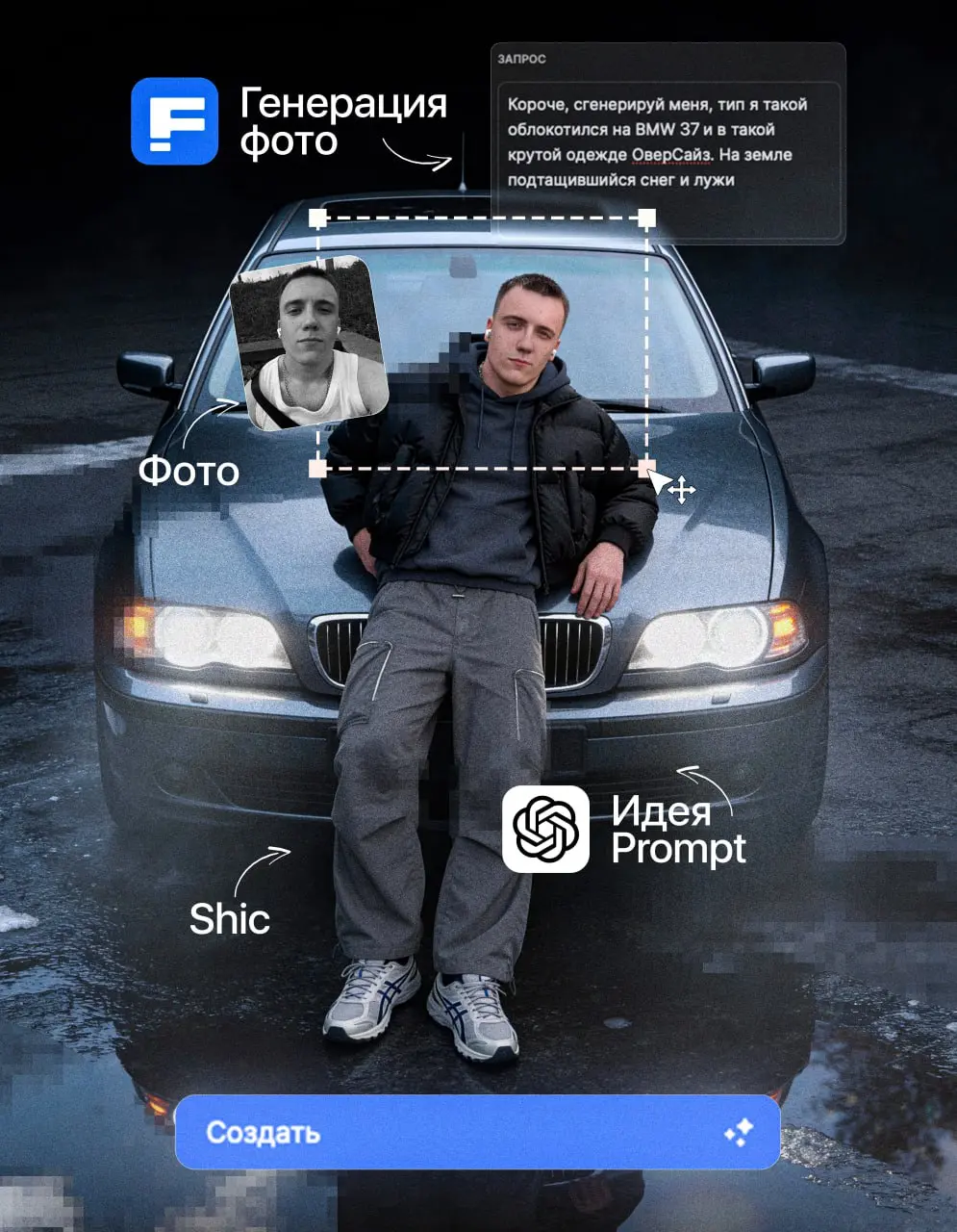 🎨 КАК ЛЕГКО СДЕЛАТЬ НЕЙРОФОТО?
Решил собрать небольшой гайд, как быстро сделать себе нейрофотки со своим лицом в Seedream 4.5
⚫Инструкция:
1. Находим фото-референс на Pinterest | Сетка — социальная сеть от hh.ru