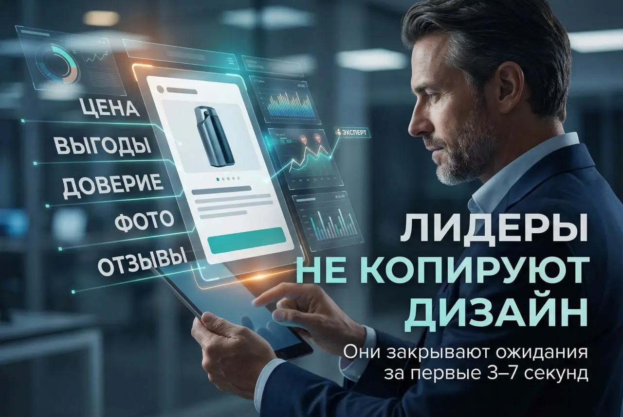 Ваша карточка товара — магнит для кликов или невидимка?
Почему одни карточки на Wildberries и Ozon приносят миллионы, а другие остаются незамеченными?
Секрет не в копировании дизайна лидеров, а в псих... | Сетка — социальная сеть от hh.ru