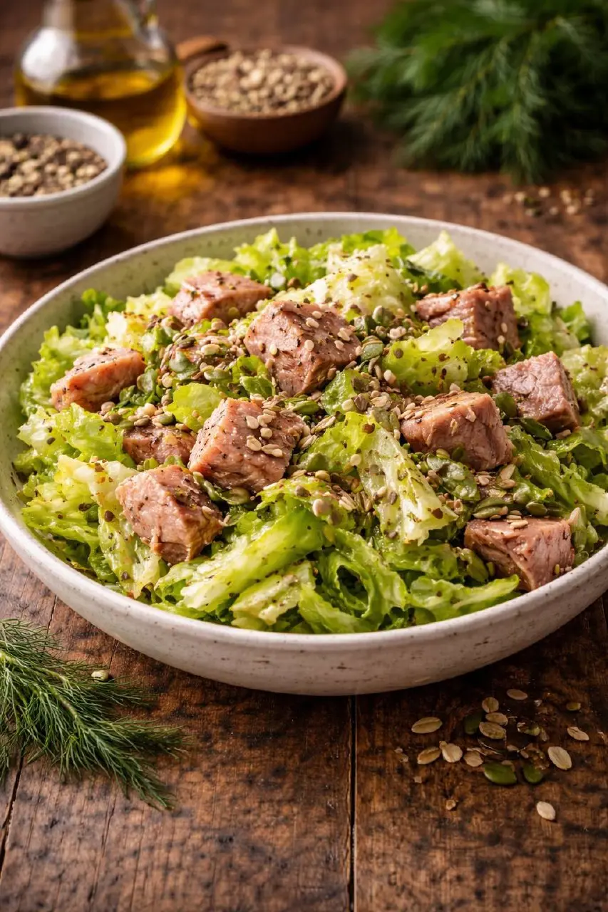 🥗 Лёгкий салат для бодрого дня!
Хочешь перекусить вкусно, полезно и без тяжести в животе? Этот салат — то, что нужно!
Ингредиенты (на 2 порции):
• Айсберг — 200 г
• Тунец в собственном соку — 150 г
• ... | Сетка — социальная сеть от hh.ru
