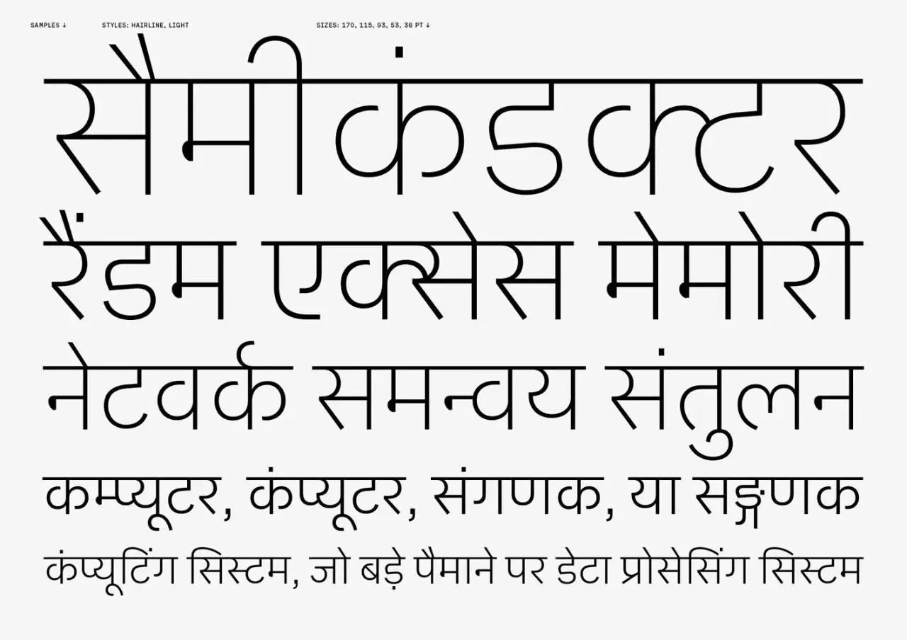 Contrast Foundry выпустила новую версию шрифта CoFo Sans Pro с поддержкой письменности деванагари | Сетка — социальная сеть от hh.ru