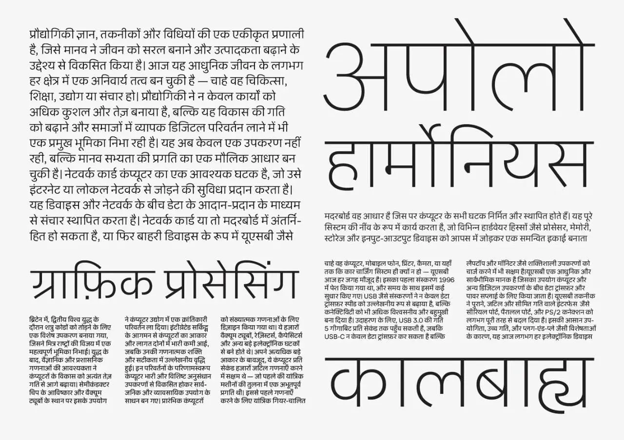 Contrast Foundry выпустила новую версию шрифта CoFo Sans Pro с поддержкой письменности деванагари | Сетка — социальная сеть от hh.ru