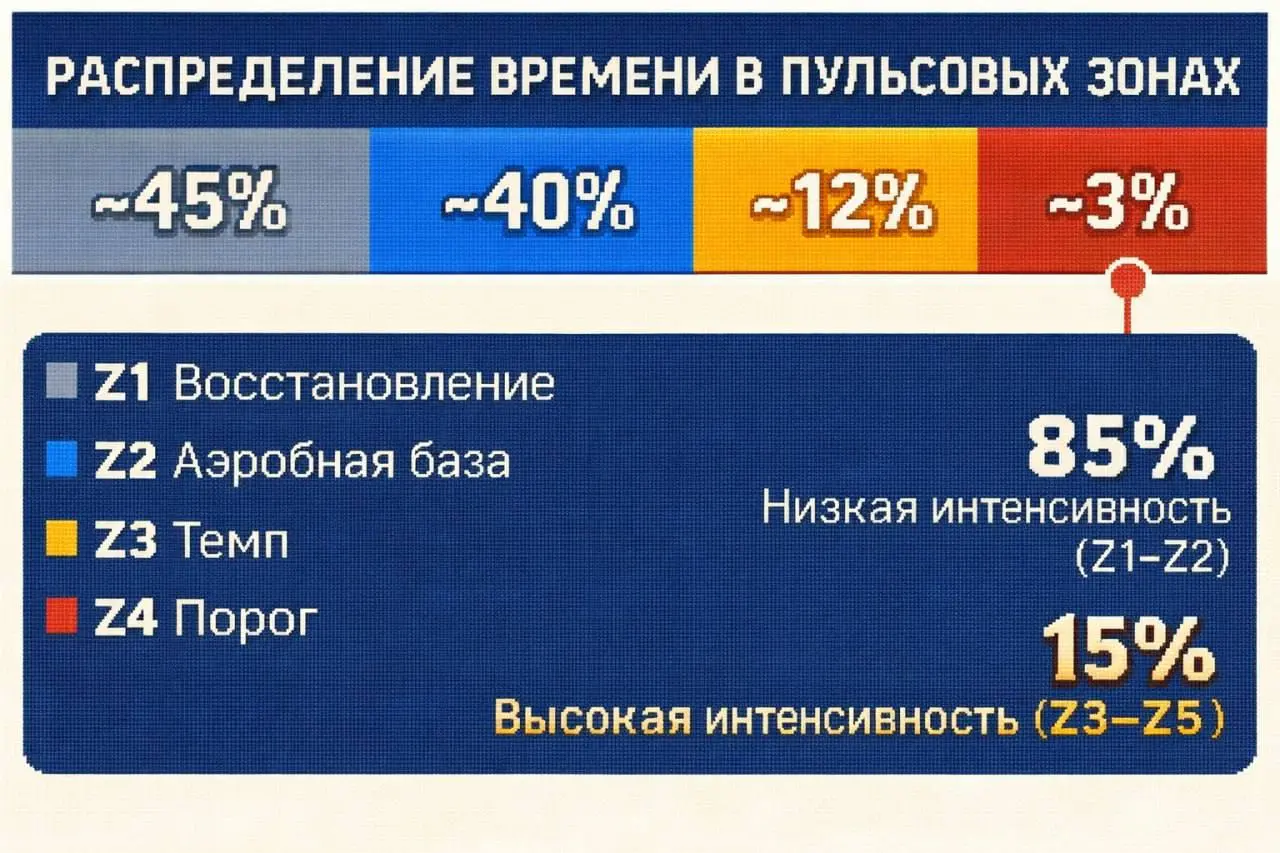 А вы задумывались…
что прогрессировать в спорте для себя можно, не умирая на каждой тренировке?
Иногда для этого достаточно просто начать тренироваться менее интенсивно | Сетка — социальная сеть от hh.ru