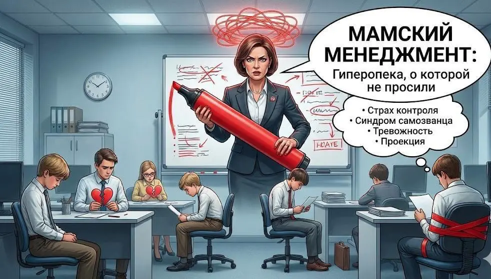 🚩 Мамский менеджмент - гиперопека, о которой мы не просили | Сетка — социальная сеть от hh.ru