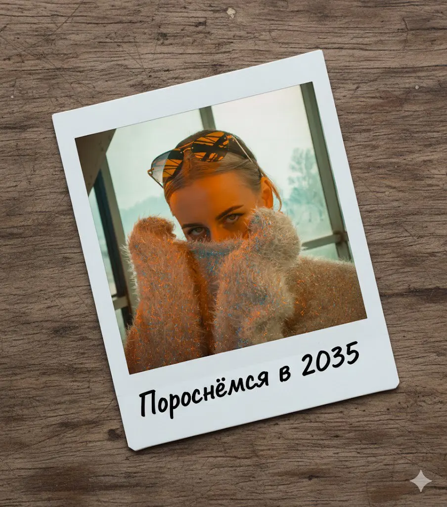 #нейросеть #ai #дизайн #фото #nanobanana #промт  
Делаем из фото Palaroid  
Загружаем любое фото в Nano Banana🍌 и вставляем вот этот промт:
Фото в виде распечатанного снимка Palaroid 1x1 лежащего немн... | Сетка — социальная сеть от hh.ru