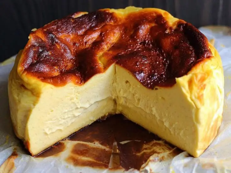 Чизкейк Сан-Себастьян с помощью ИИ | Сетка — социальная сеть от hh.ru