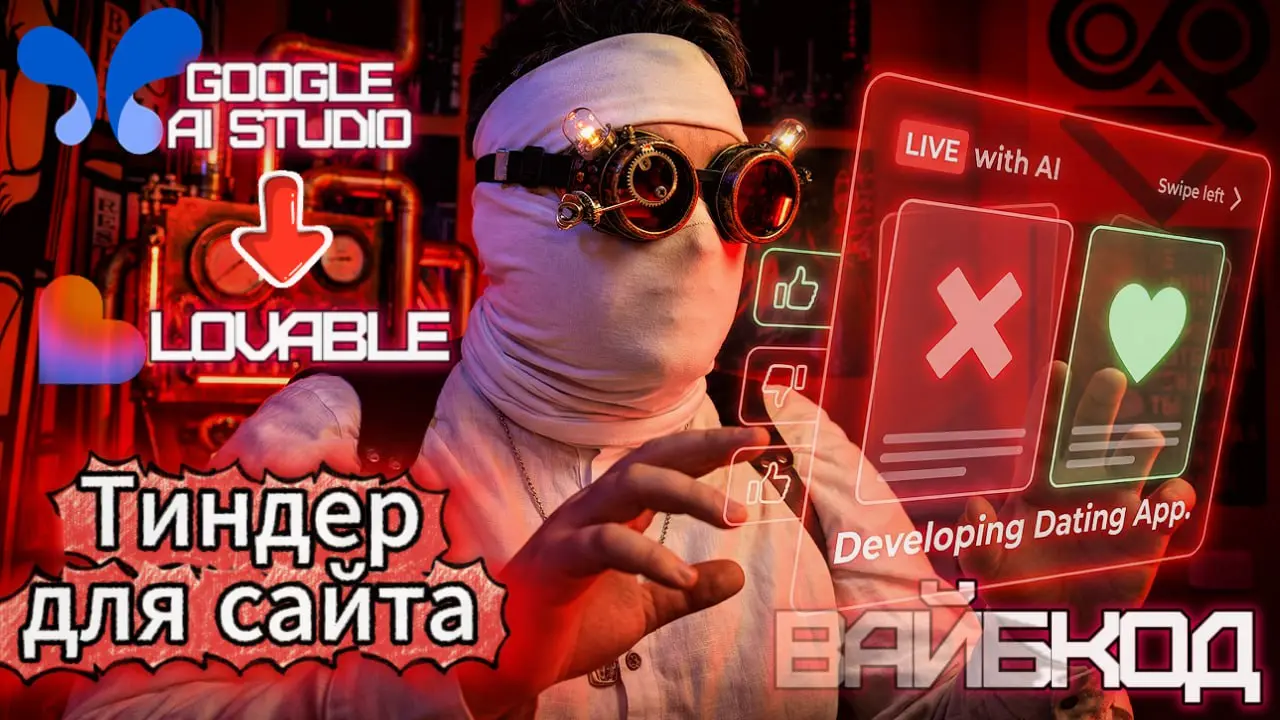 🔴🔴🔴🟠🔴🟠🔴
СВАЙПЫ И ЛАЙКИ ДЛЯ САЙТА
Будем переносить сайт из Google AI в Lovable и делать систему показа карточек подбора | Сетка — социальная сеть от hh.ru