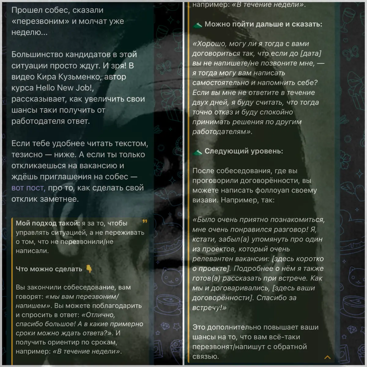 Почему не стоит писать сообщения-«добивки» после интервью? | Сетка — социальная сеть от hh.ru
