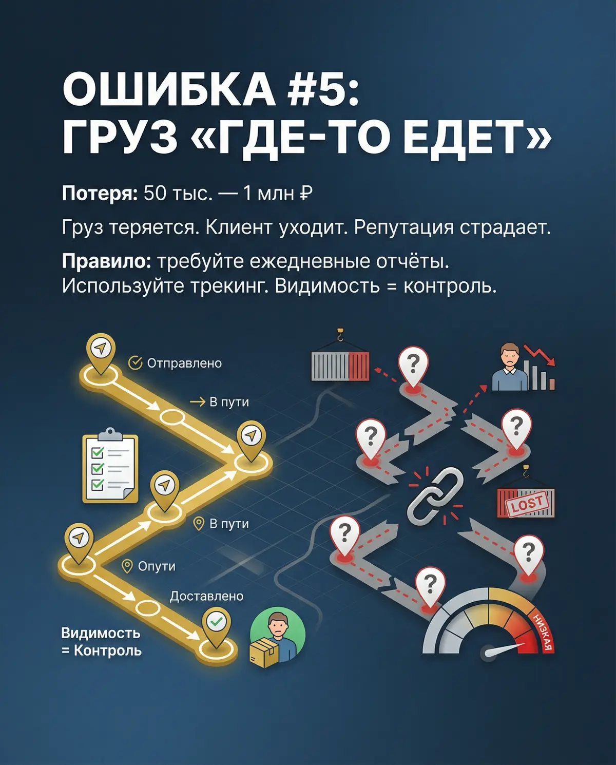 5 ошибок в твоей логистике | Сетка — социальная сеть от hh.ru