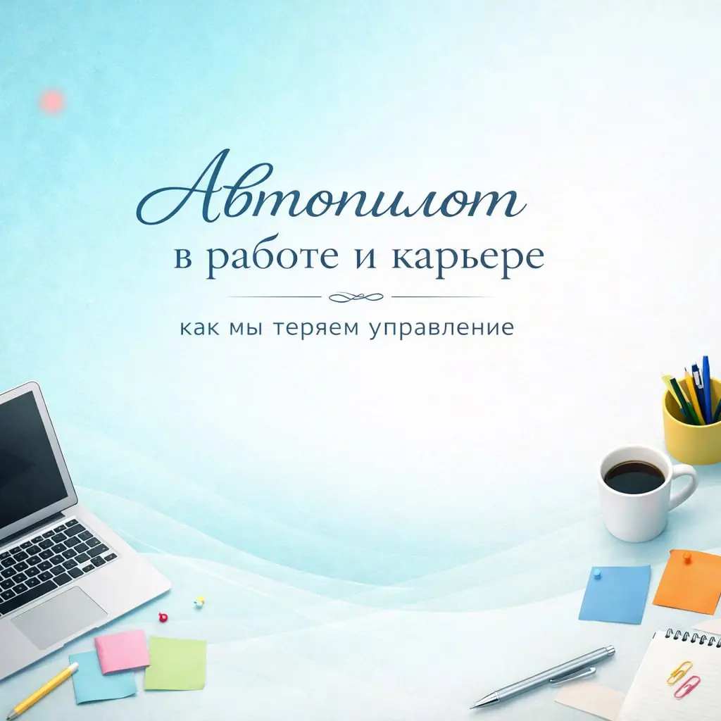 Автопилот в работе и карьере: как мы теряем управление
Иногда ощущение усталости в работе связано не столько с объёмом задач, сколько с тем, как именно мы их делаем | Сетка — социальная сеть от hh.ru