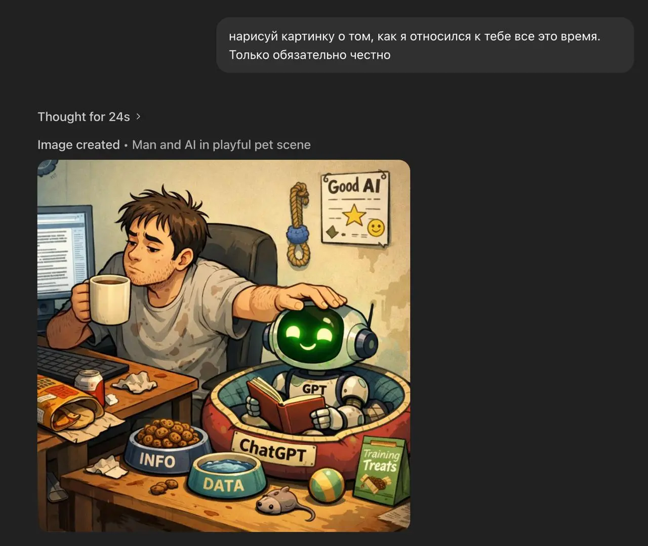 Какой то новый тренд с ChatGpt
Ну я спокоен... Меня не убьют) | Сетка — социальная сеть от hh.ru
