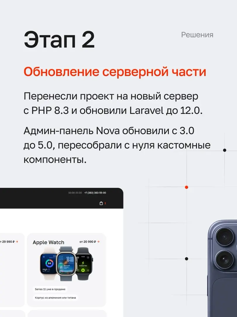 Как мы апгрейднули iPoint в запланированные сроки → https://webest.ru/cases/ipoin
Делимся кейсом про модернизацию интернет-магазина iPoint — одного из крупнейших продавцов техники Apple в Новосибирске | Сетка — социальная сеть от hh.ru