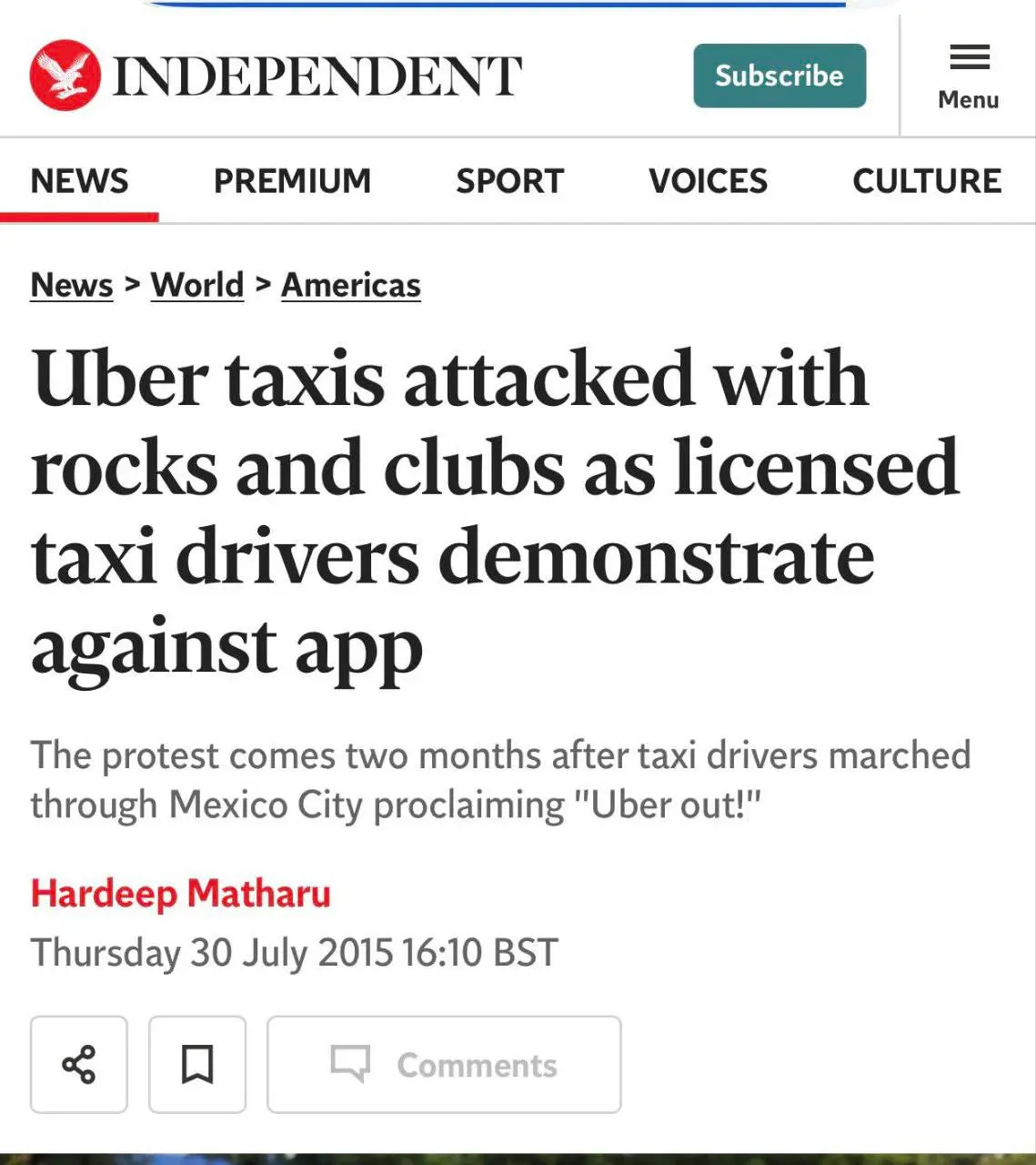 Водители Uber и Lyft протестуют против роботизированных такси от Google в США. Бизнес компаний с водителями-людьми под угрозой. @banksta | Сетка — социальная сеть от hh.ru