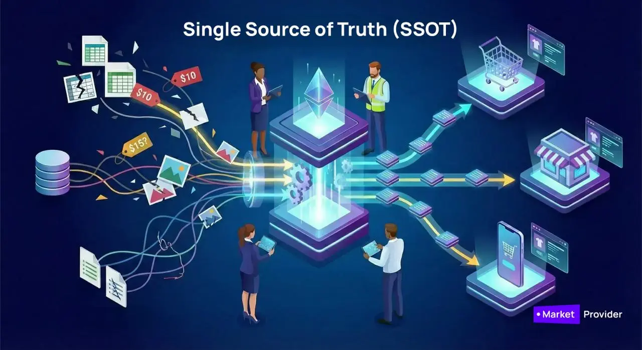 Единый источник истины в PIM и как перестать тонуть в хаосе данных
Знакомая ситуация?
Цены в трёх разных таблицах, описания товаров конфликтуют между отделами, и никто не знает, какая версия правильна... | Сетка — социальная сеть от hh.ru