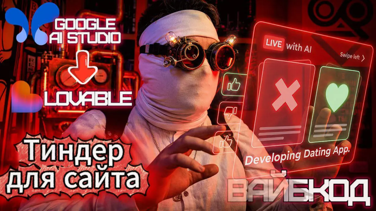 !!!УЖЕ ЧЕРЕЗ 1 ЧАС!!!
🔴🔴🔴🟠🔴🟠🔴
СВАЙПЫ И ЛАЙКИ ДЛЯ САЙТА
Будем переносить сайт из Google AI в Lovable и делать систему показа карточек подбора | Сетка — социальная сеть от hh.ru