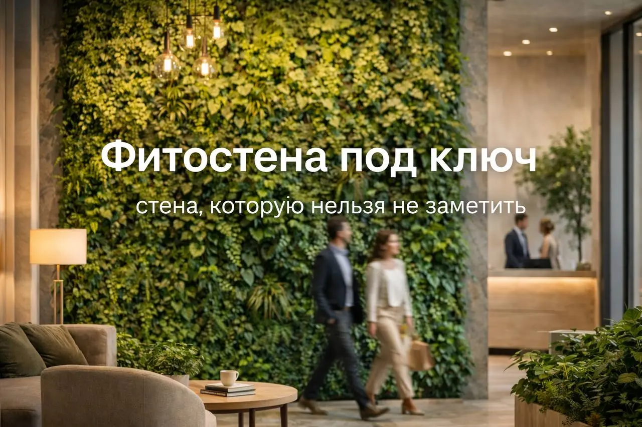 Фитостена — акцент, который меняет всё
🌿Фитостена — это не просто зелёная поверхность.
🔴Это точка притяжения, которую замечают первой.
Она задаёт настроение пространству и сразу формирует впечатление | Сетка — социальная сеть от hh.ru