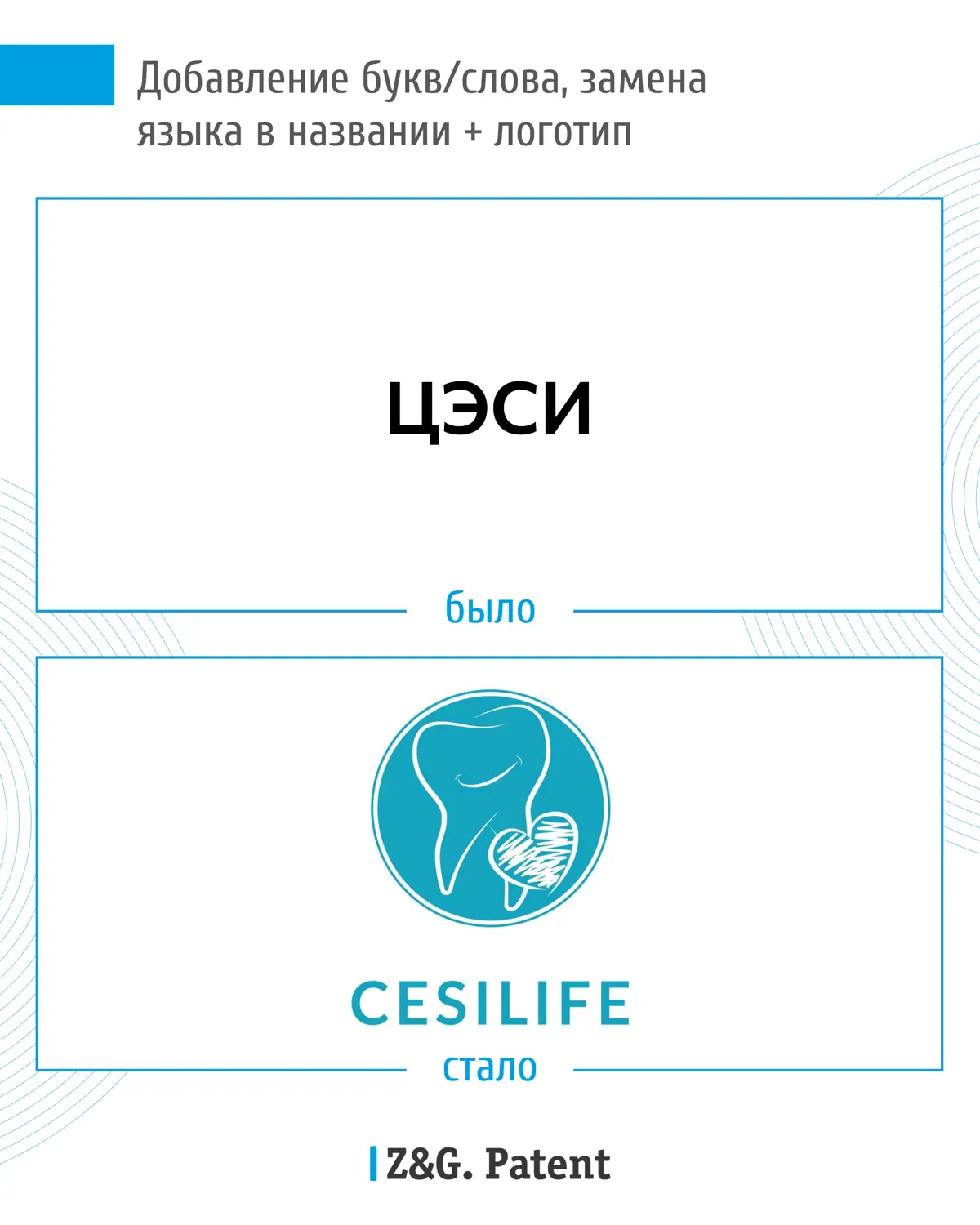 ⚡️ Успешная регистрация товарного знака «CESILIFE»
Клиент обратился в компанию Z&G.Patent за регистрацией товарного знака «ЦЭСИ» | Сетка — социальная сеть от hh.ru