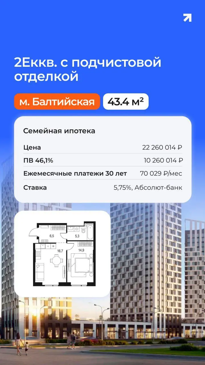 🔥 Друзья, мечтаете о просторной 2-комнатной квартире по супервыгодной семейной ипотеке?
😍 Я подобрал для вас реальные варианты с расчётом платежа — всего от 25-35 тыс. руб | Сетка — социальная сеть от hh.ru