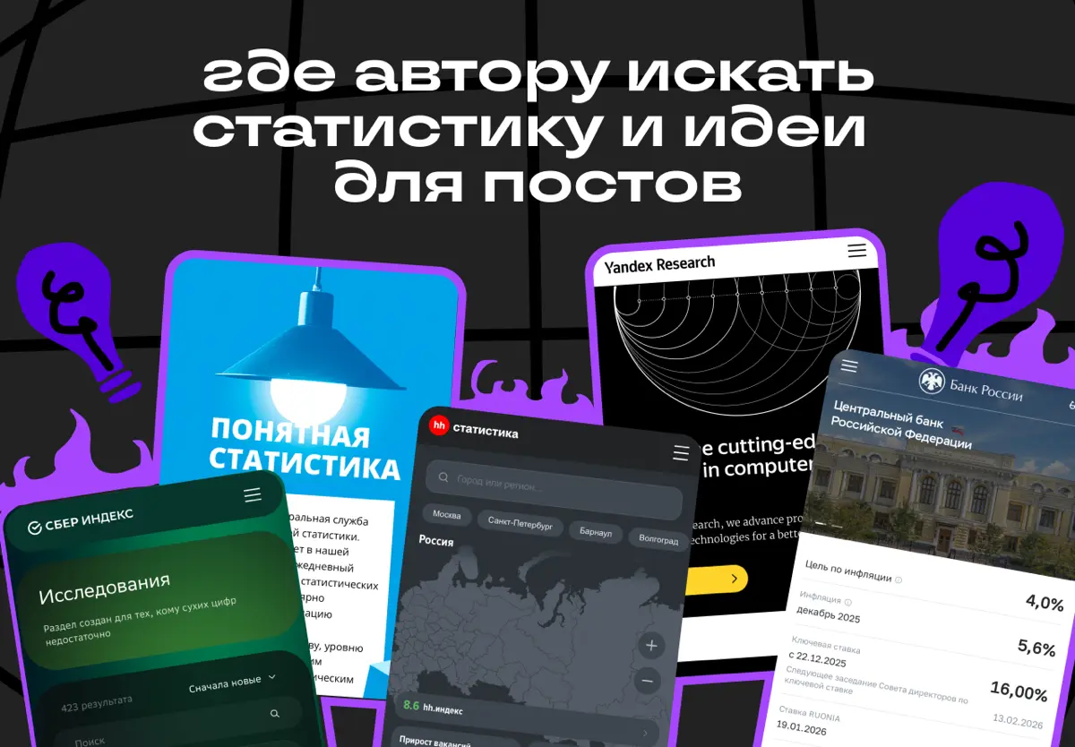 Где автору найти аргументы или идеи для поста | Сетка — социальная сеть от hh.ru
