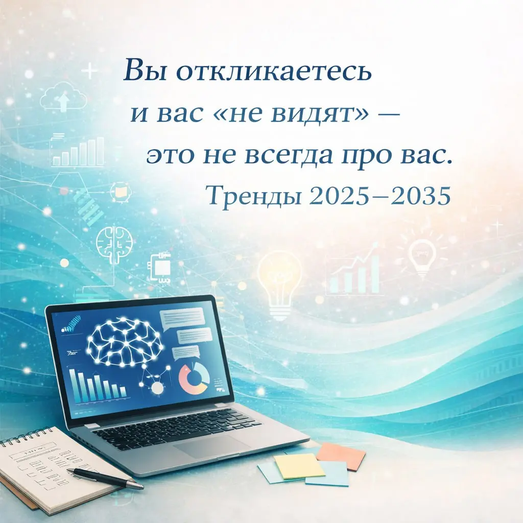 Если вы откликаетесь и вас “не видят” — это не всегда про вас
За последний год я всё чаще слышу от клиентов:
«Резюме нормальное, опыт есть, а откликов — ноль» | Сетка — социальная сеть от hh.ru
