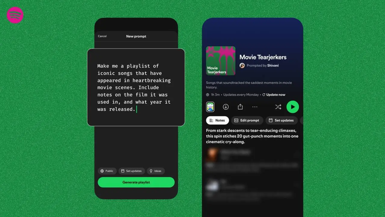 Spotify расширяет функцию создания плейлистов с помощью ИИ правда пока только США и Канаде | Сетка — социальная сеть от hh.ru