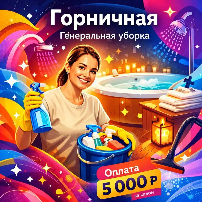 ГОРНИЧНАЯ (ГЕНЕРАЛЬНАЯ УБОРКА)
От 5 000₽
сеть спа-салонов
• Москва
• Клининг и бытовые услуги
• @Ecattt23
Jober - удобный mini app с быстрым доступом к вакансиям | Сетка — социальная сеть от hh.ru