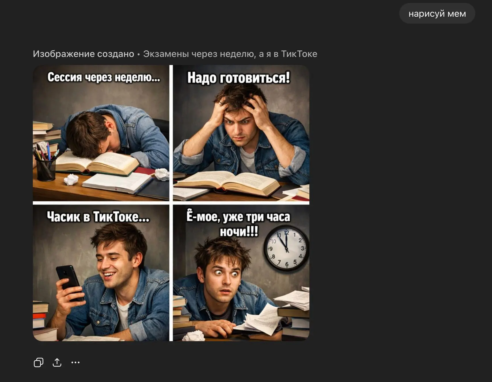 А вот так он рисует мемы😅
Смешно? 🤔🤔🤔 | Сетка — социальная сеть от hh.ru