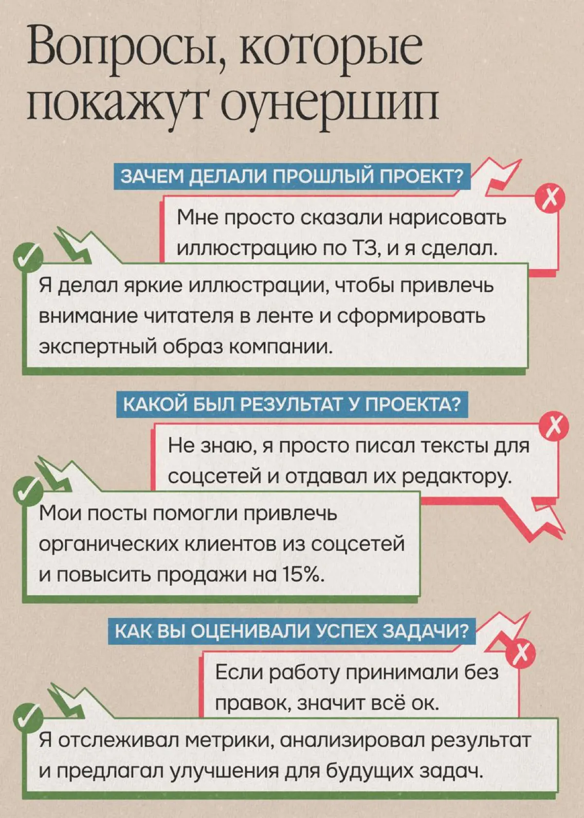 Что выдаёт оунершип в сотрудниках на собеседовании | Сетка — социальная сеть от hh.ru