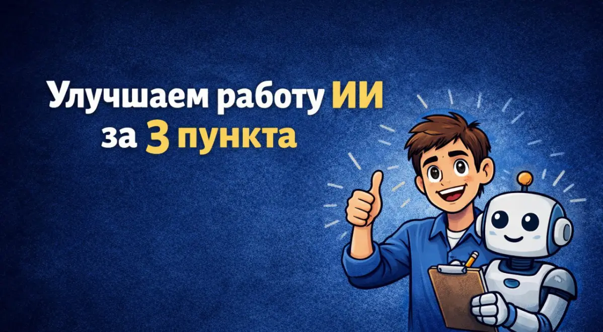 Улучшаем работу ИИ за 3 пункта | Сетка — социальная сеть от hh.ru
