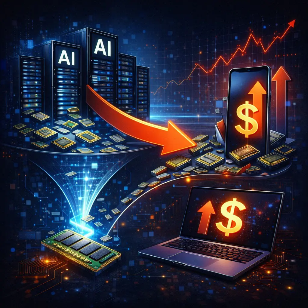 📈 AI-бум разгоняет дефицит памяти — и это может ударить по ценам на гаджеты
«Спрос на память для AI-серверов начинает “вытеснять” обычные поставки для потребительской электроники»
Reuters (Artificial ... | Сетка — социальная сеть от hh.ru