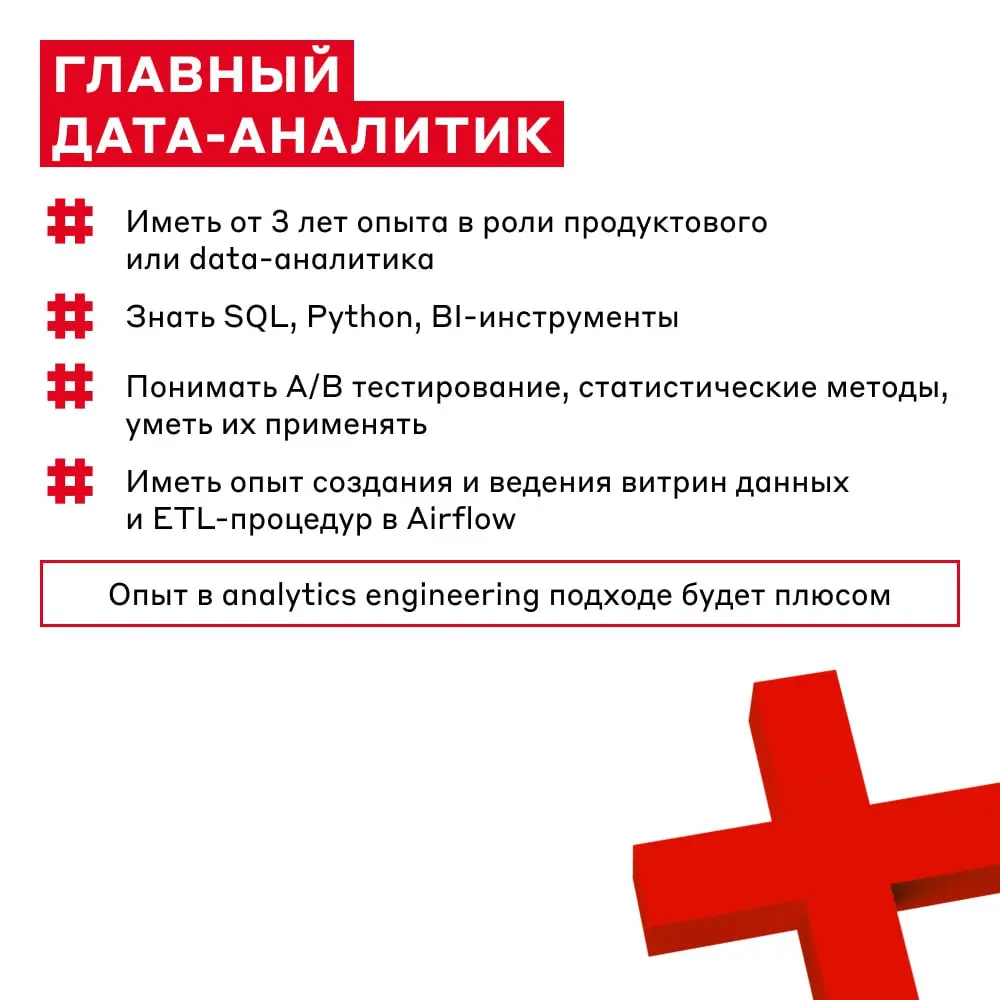 Хороший день для аналитиков — подвезли новых вакансий 😎
Заметили, что вас здесь много — поэтому делимся подборкой | Сетка — социальная сеть от hh.ru