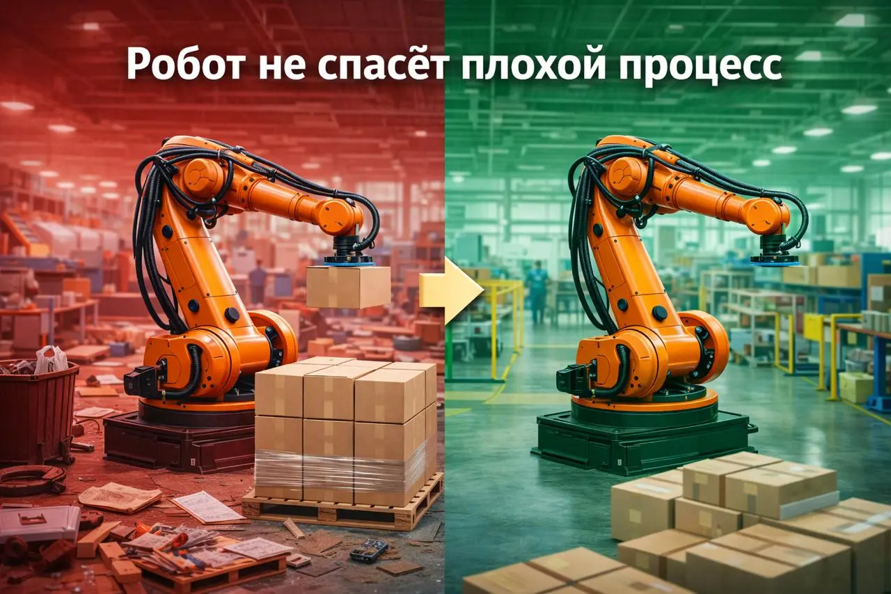 Самые частые ошибки при внедрении роботов:
❌ покупка оборудования без понимания процесса
❌ попытка «встроить» робота в хаотичное производство
❌ экономия на проектировании
❌ ожидание, что робот решит с... | Сетка — социальная сеть от hh.ru