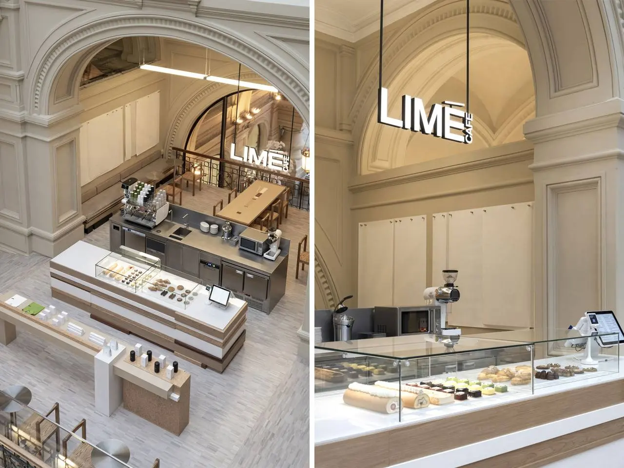 В ГУМе открылось LIMÉ Cafe с интерьером в духе ателье
Пространство спроектировала Movs Studio. Дизайнеры встроили современный интерьер в историческую архитектуру здания | Сетка — социальная сеть от hh.ru